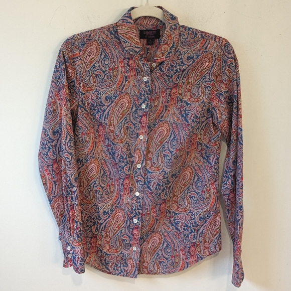 J. Crew x Liberty London Club Collar Felix Isabella Paisley Button Up Shirt - Picture 2 of 8